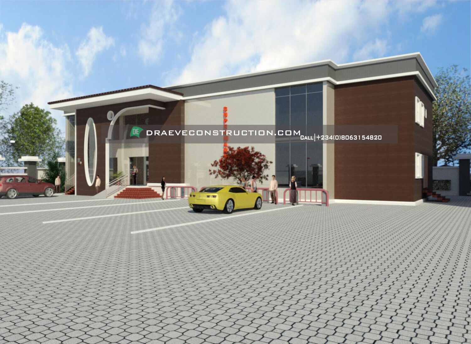 Supermarket Design Floor plan (1-Storey)