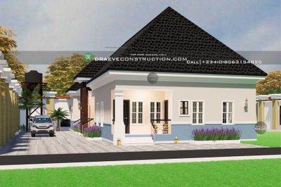 1, 2 &amp; 3 Bedroom Bungalow Floorplan Design | Nigerian House Designs