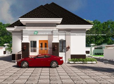 4 Bedroom Bungalow Floorplan Design with Anteroom | Nigerian House Plans