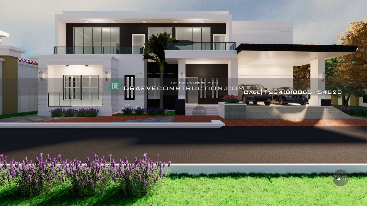 4 Bedroom Penthouse Floorplan Design for a Plot | Nigerian House Plans