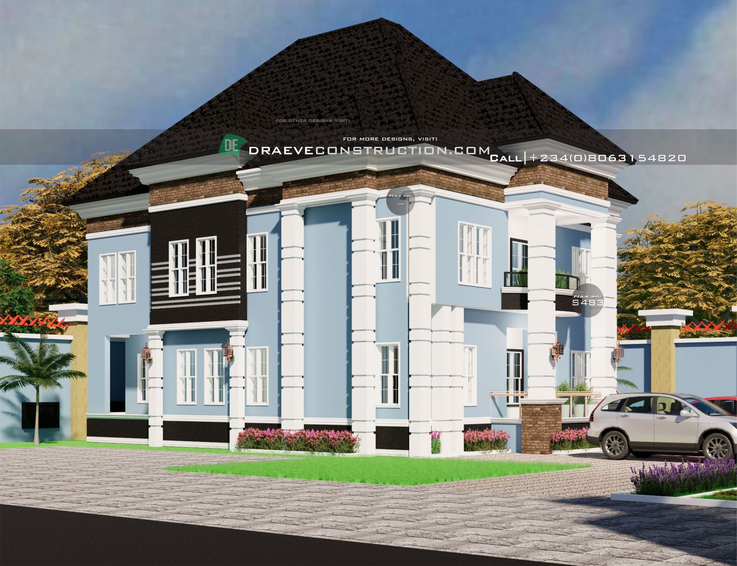 4 Bedroom Duplex Floorplan Design | Nigerian House Plans