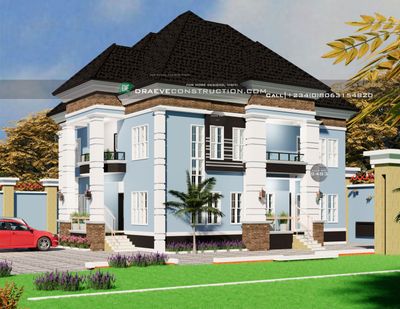 4 Bedroom Duplex Floorplan Design | Nigerian House Plans