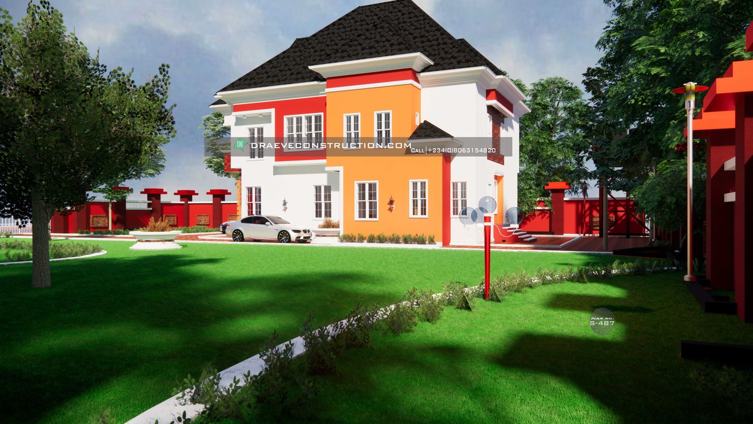 5 Bedroom Duplex Floorplan Design | Nigerian House Plans