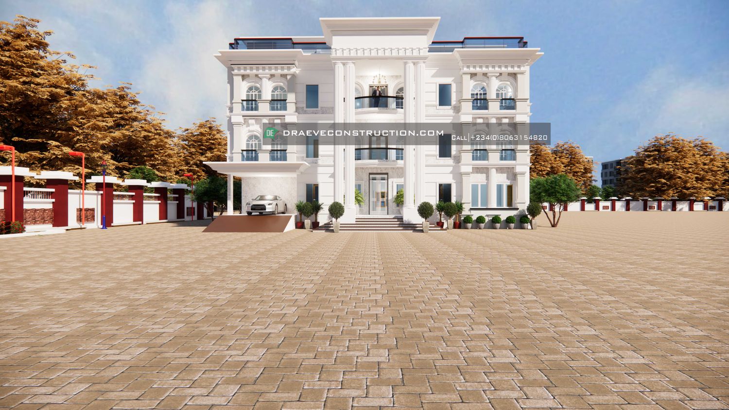 8 Bedroom Duplex Design with Swimming Pool on Pentfloor [Area: 406.67 Sqm]