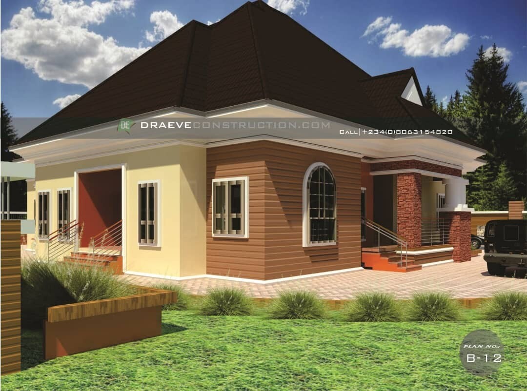 6 Bedroom Bungalow Houseplan Preview | Nigerian House Plans