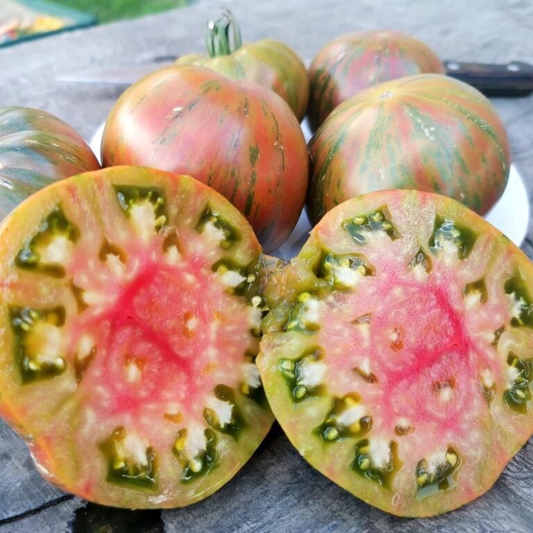 Помидоры Ананасная Зебра - Ananas Zebra Tomato