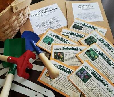 Children's Gardening Book - Seeds and Tool Kit - with Parents Gardening Book