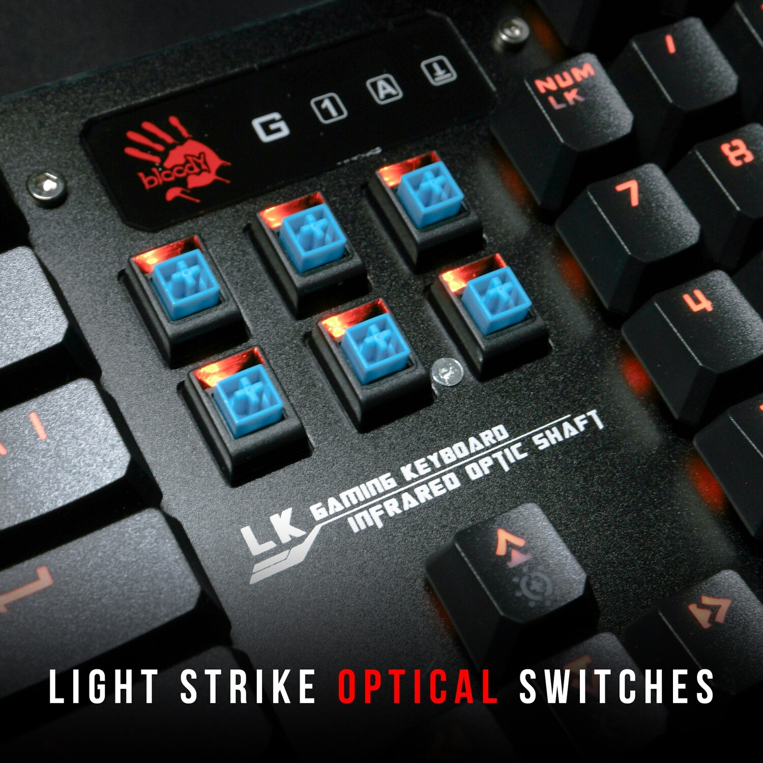 BLOODY B840 Optical Switch Keyboard – Blue Switch