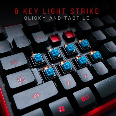 B2278 8 Light Strike (LK) Tactile Gaming Keyboard