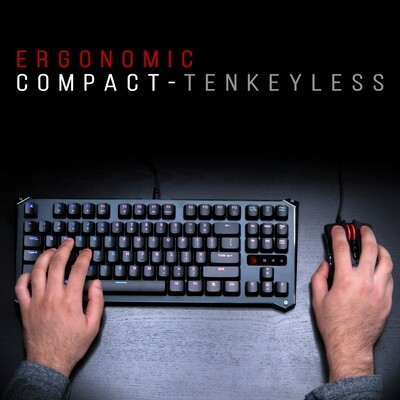 (Renewed) B930 TKL Light Strike Optical Gaming Keyboard