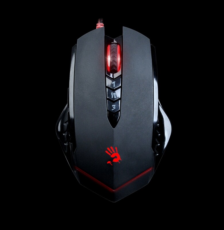 A4tech Bloody V8 Gaming Maus – 3200 DPI, 7 Tasten, Metallfüße, Für Windows