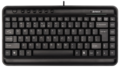 (Renew) A4tech KL5 - Black Mini Compact Office Keyboard