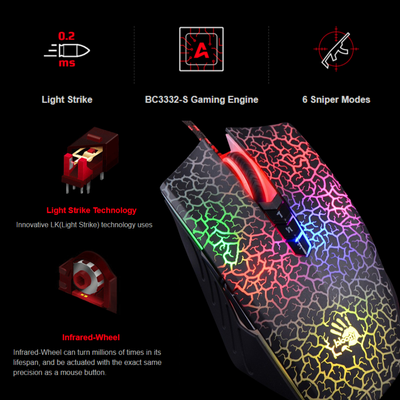 Amazon.com: Bloody A70x Optical Gaming Mouse with Light