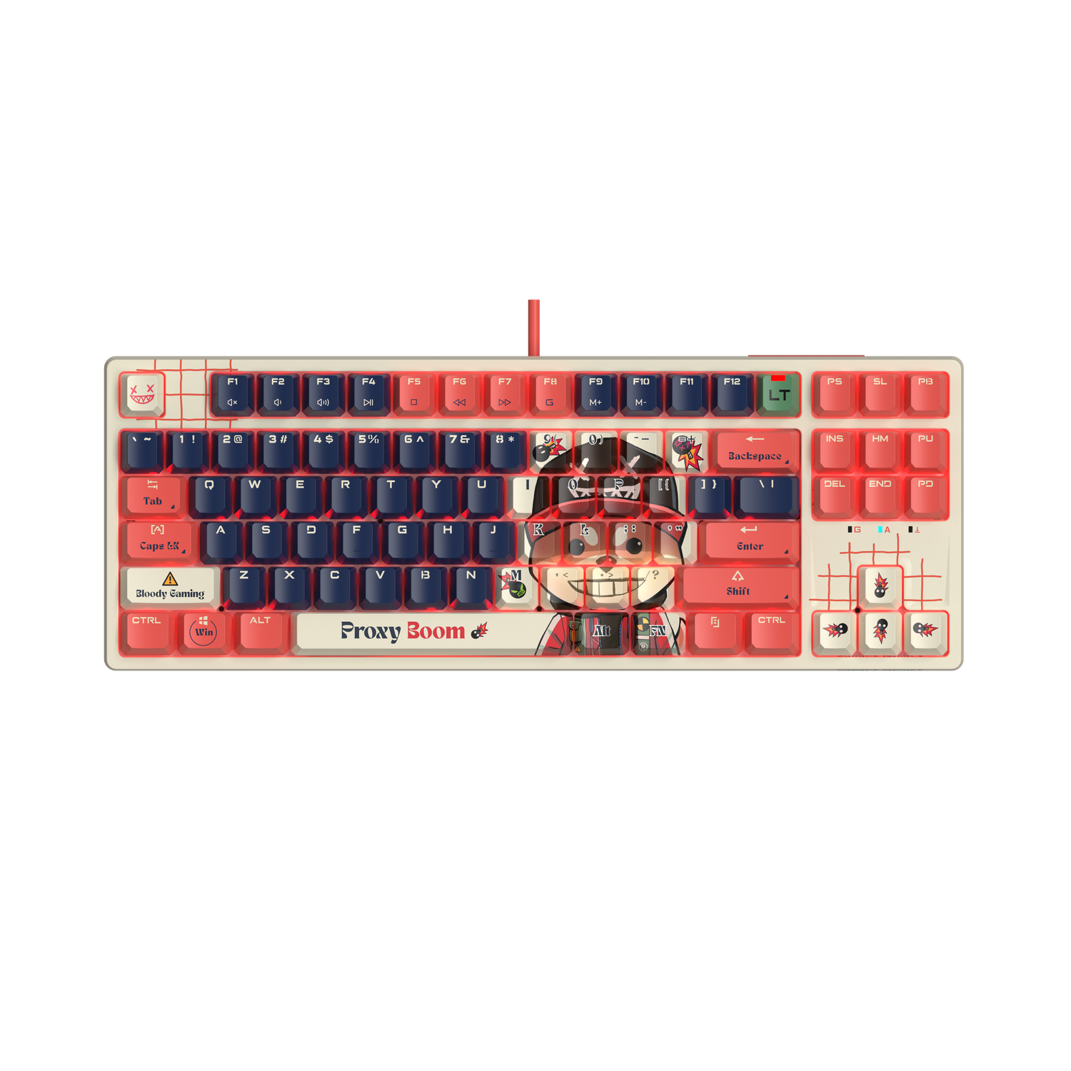 Savage Impact AT87 Alpha Optical Switch Performance TKL Keyboard - Boom