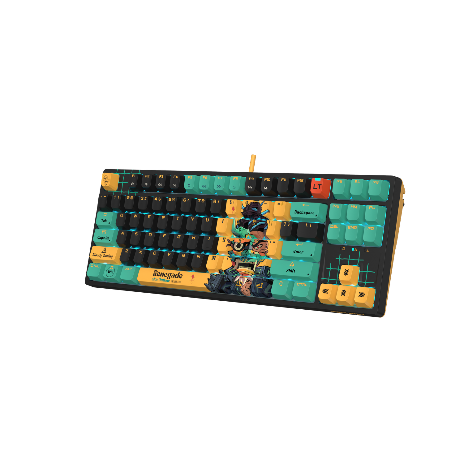 Bloody AT87 ゲーミングキーボードTKL【新品】オプティカルゲーミングキーボード　英語配列 Savage Impact AT87 Optical TKL Keyboard - Renegade