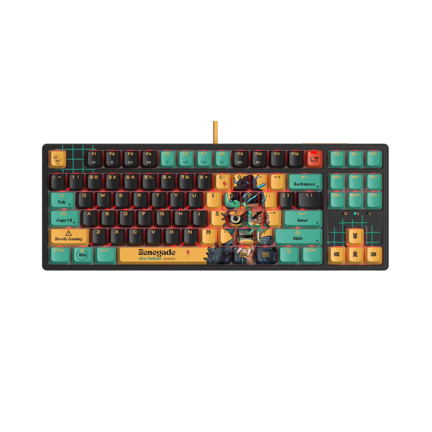 Savage Impact AT87 Alpha Optical Switch Performance TKL Keyboard - Renegade