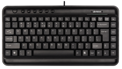 (Renew) A4tech KL5 - Black Mini Compact Office Keyboard