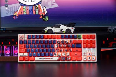 Savage Impact AT87 Alpha Optical Switch Performance TKL Keyboard - Boom