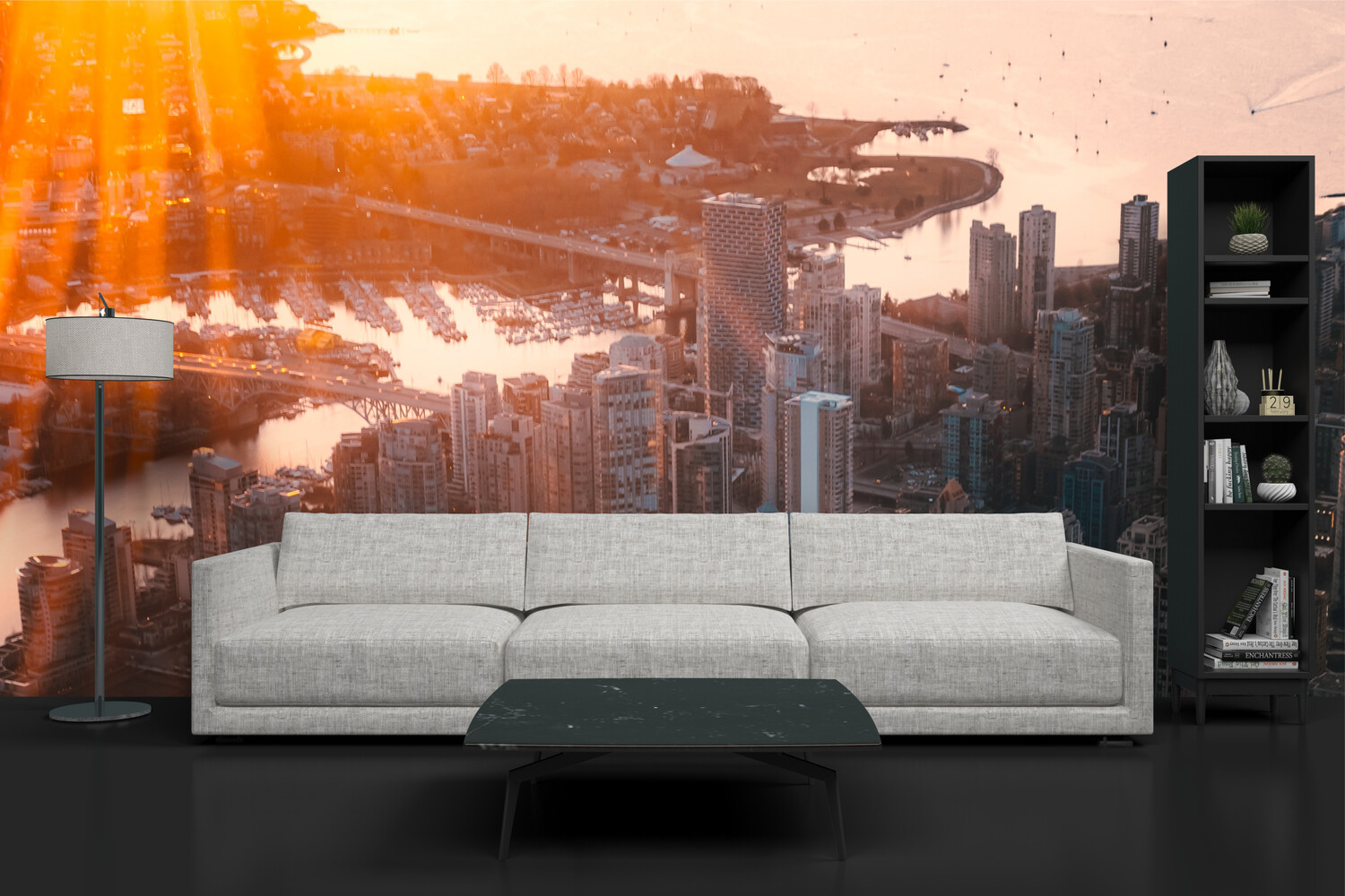 DOWNTOWN SKYLINE | Vinyl Wall Mural for Any Room | Removable Vinyl Wallpaper DOWNTOWN SKYLINE | Vinyl Wall Mural for Any Room | Removable Vinyl Wallpaper