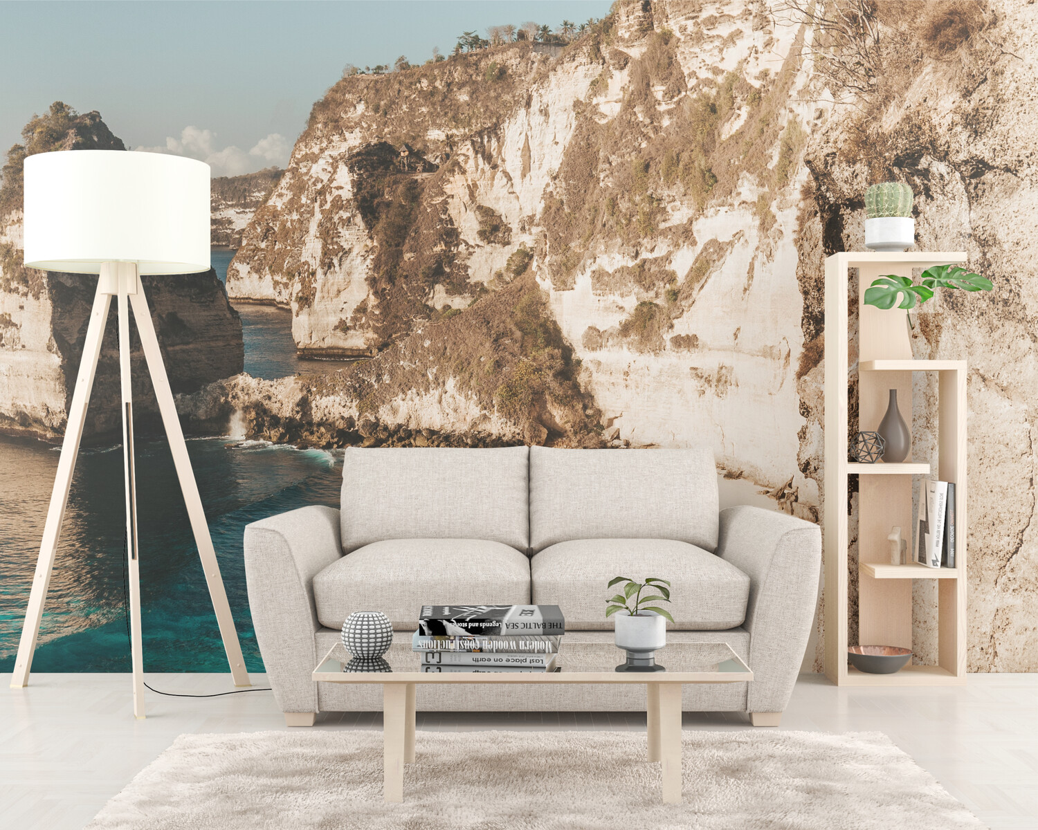 OCEAN LEDGES | Vinyl Wall Mural for Any Room | Removable Vinyl Wallpaper OCEAN LEDGES | Vinyl Wall Mural for Any Room | Removable Vinyl Wallpaper