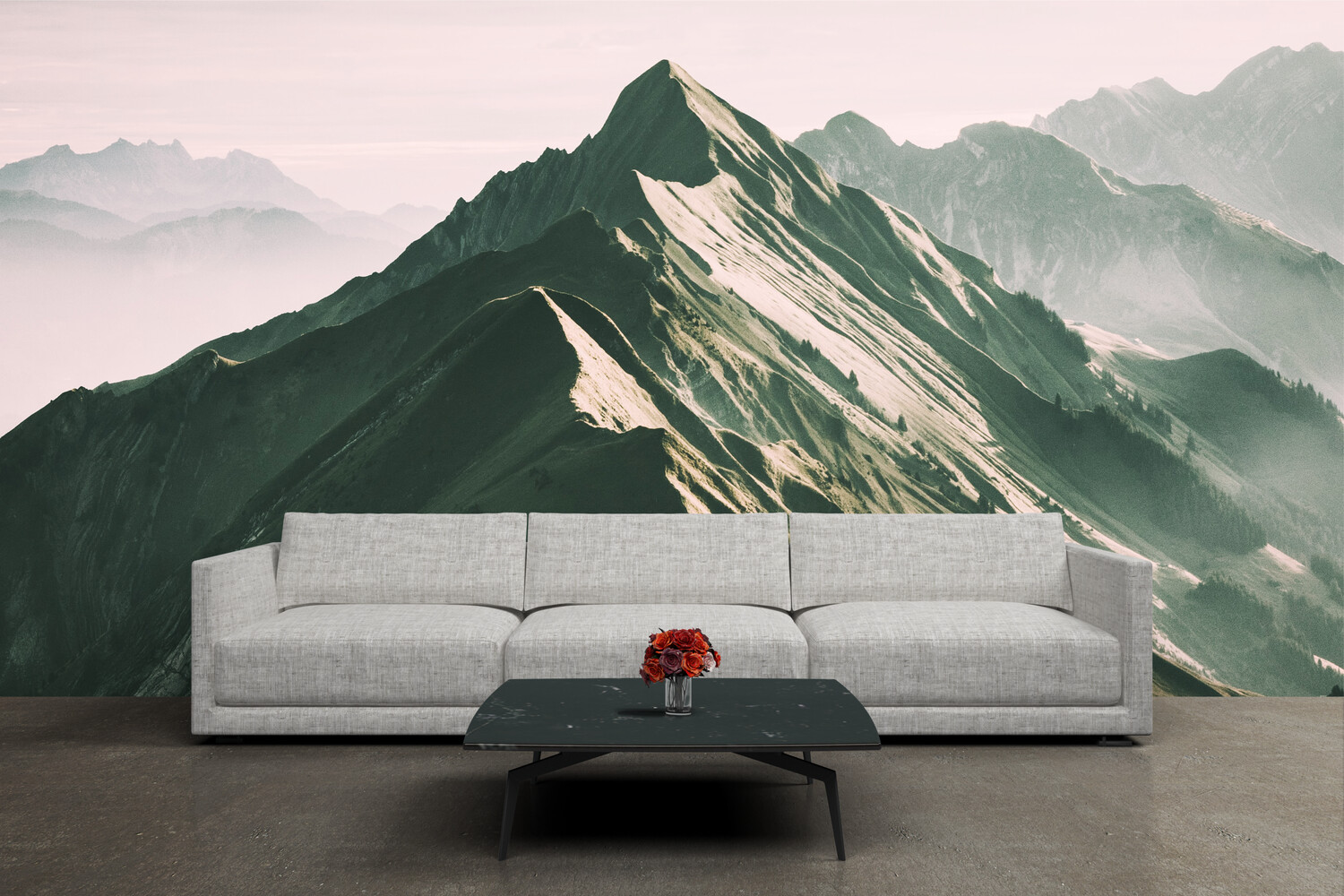 GREEN MOUNTAIN | Vinyl Wall Mural for Any Room | Removable Vinyl Wallpaper GREEN MOUNTAIN | Vinyl Wall Mural for Any Room | Removable Vinyl Wallpaper
