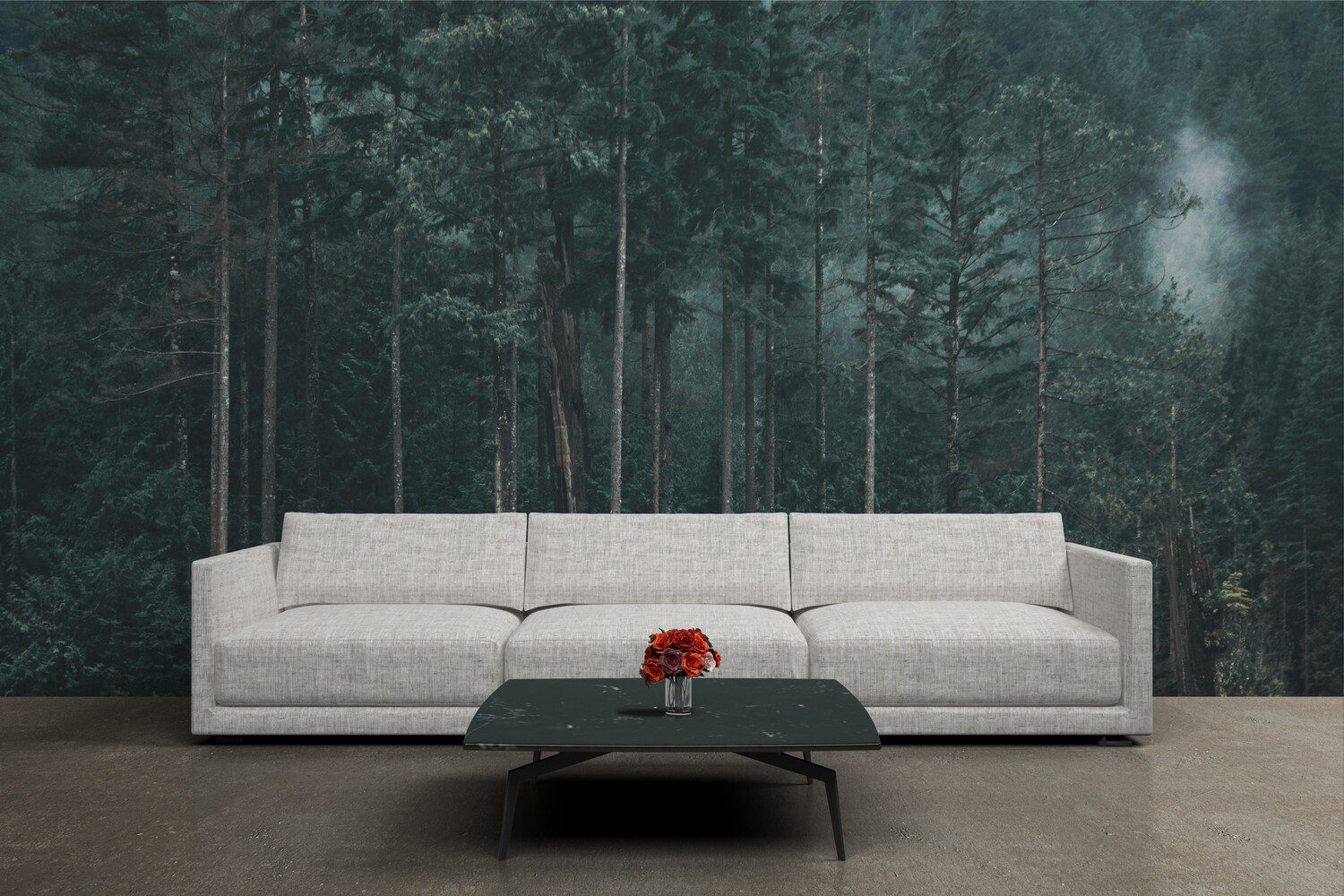 FOREST THROUGH TREES | Vinyl Wall Mural for Any Room | Removable Vinyl Wallpaper FOREST THROUGH TREES | Vinyl Wall Mural for Any Room | Removable Vinyl Wallpaper