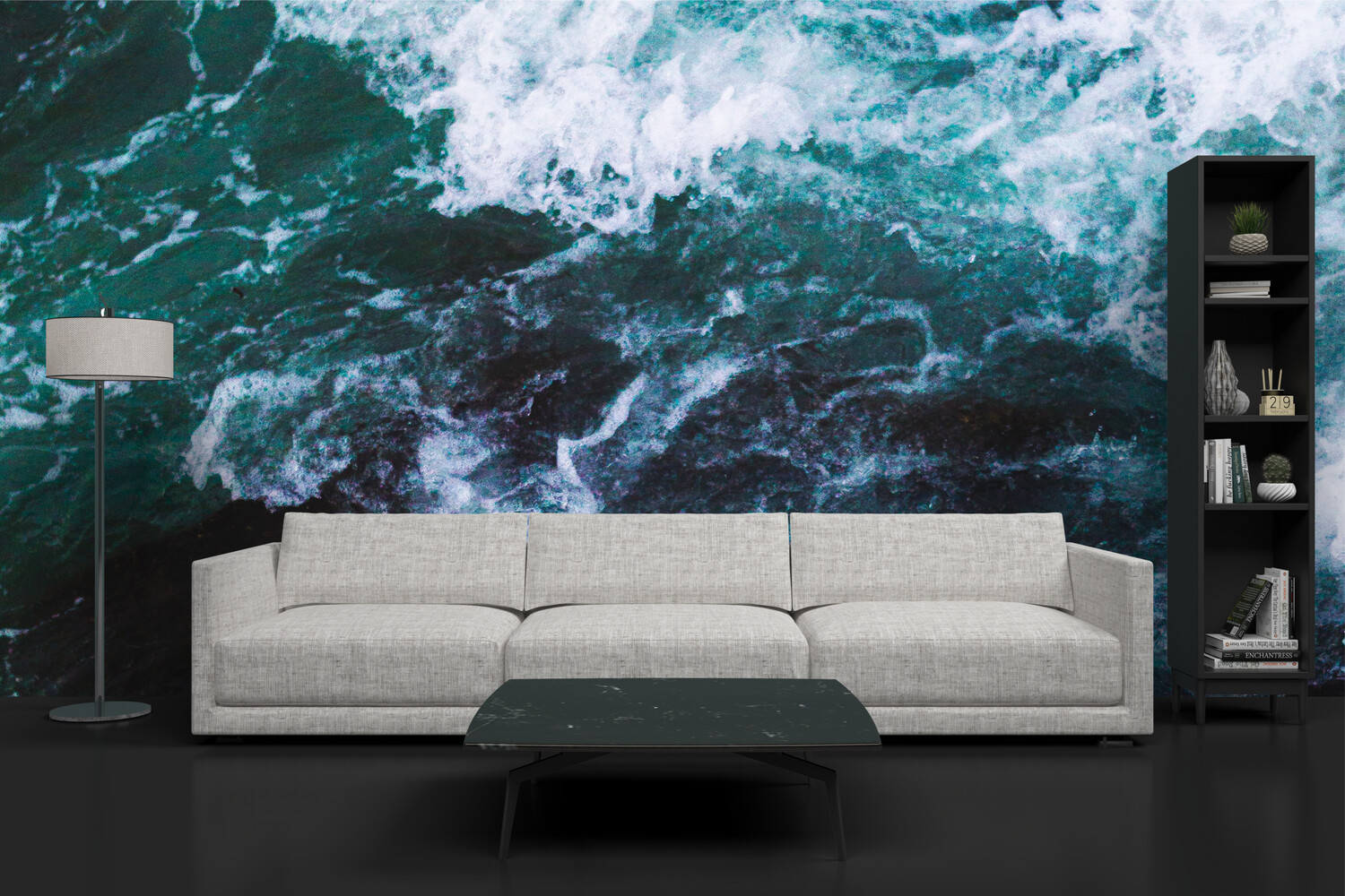 OCEAN WAVES | Vinyl Wall Mural for Any Room | Removable Vinyl Wallpaper OCEAN WAVES | Vinyl Wall Mural for Any Room | Removable Vinyl Wallpaper
