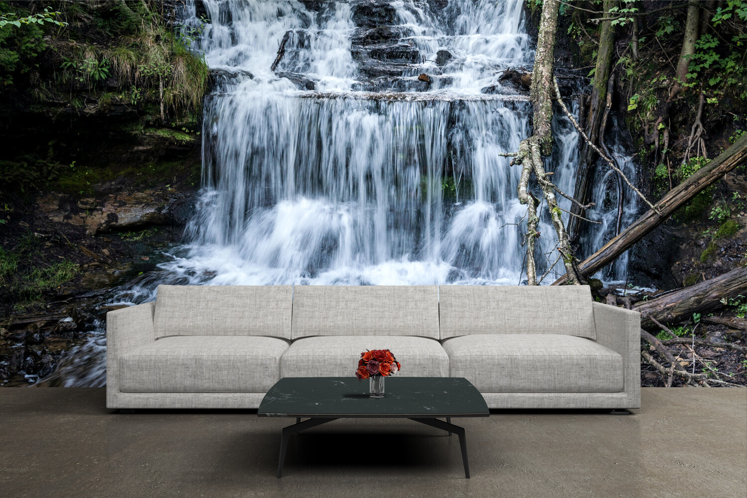 WATERFALL | Vinyl Wall Mural for Any Room | Removable Vinyl Wallpaper WATERFALL | Vinyl Wall Mural for Any Room | Removable Vinyl Wallpaper