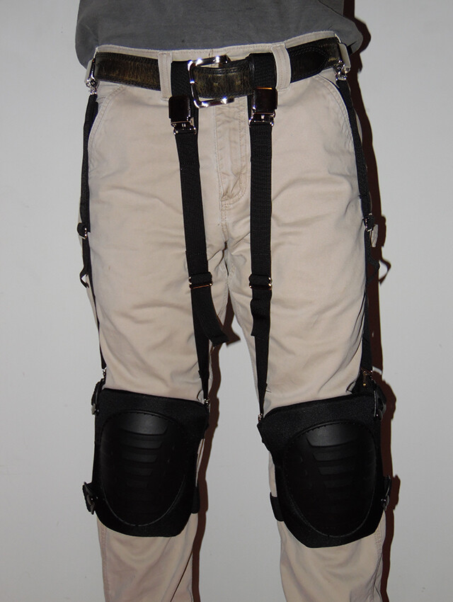 Knee Pad Suspenders – Black – Store 
