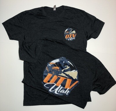 UTV Utah Men's T-Shirt (Small Front Logo - 2 Sided)