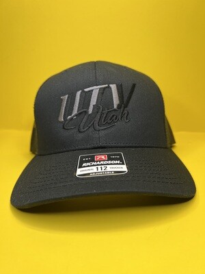 UTV Utah Hat (Black Snapback Trucker Hat)