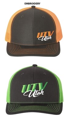 Embroidered UTV Utah Snapback Trucker Hats