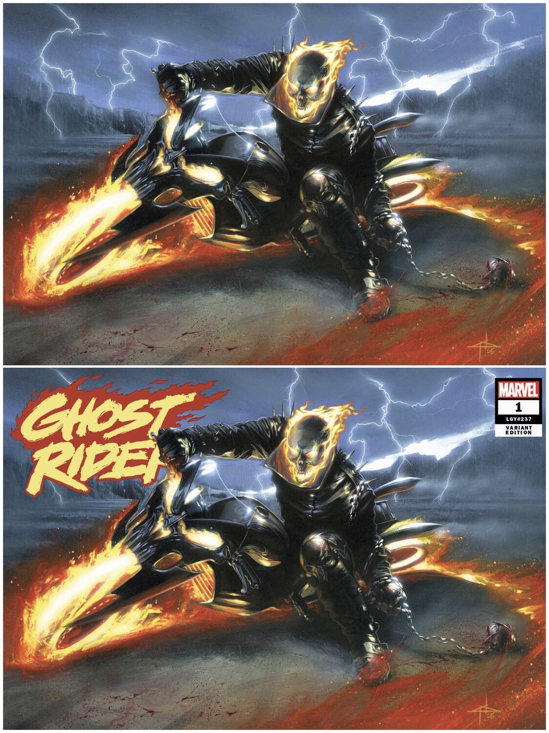 Ghost Rider #1 Gabriele Dell'Otto 2-pack Exclusive Variant Set TRADE DRESS/VIRGIN [PREORDER]
