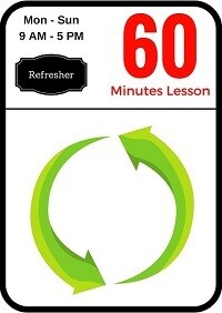 Refresher driving lesson 60 minutes