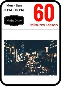 Night driving lesson 60 minutes