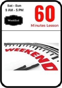Weekend driving lesson 60 minutes