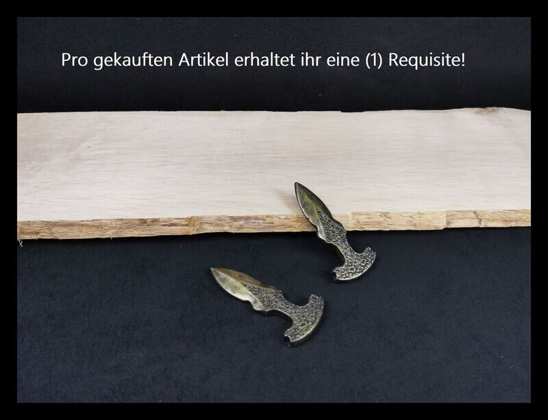 Verziertes Stoßmesser (Messing Optik) Verziertes Stoßmesser (Messing Optik)