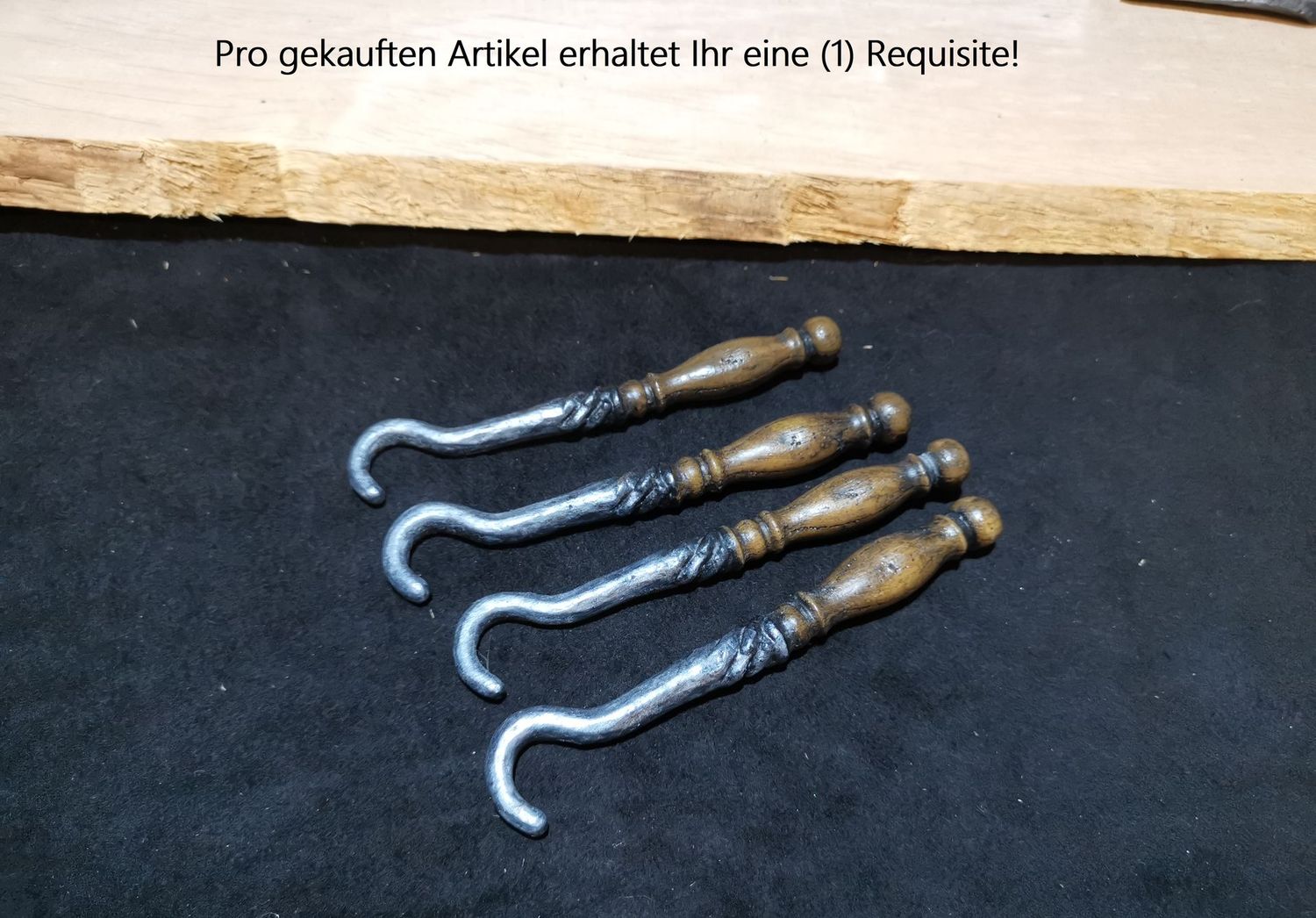 Wundhaken  (Holzgriff Optik)