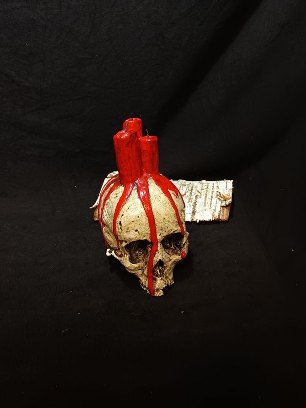Erloschener Ritualschädel