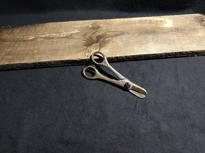 Rostige kleine Schere