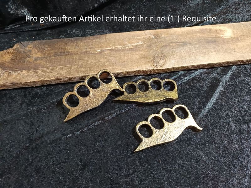 Faustring mit Dorn Messing Optik - (Requisite 13,5cm) Faustring mit Dorn Messing Optik - (Requisite 13,5cm)