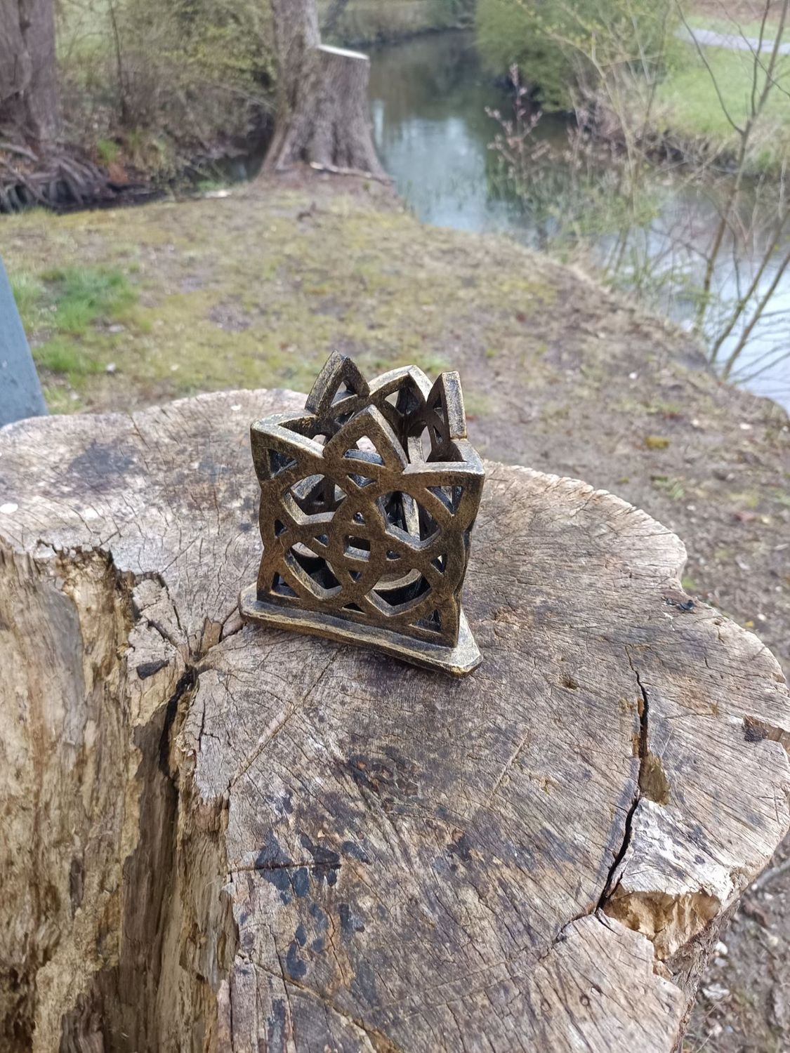 Verziertes Tischlicht