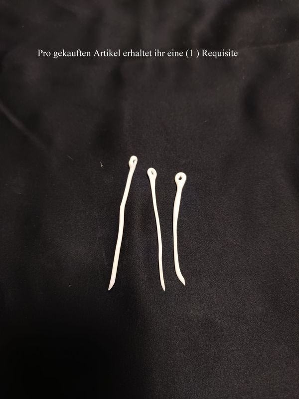 Gebleichte Knochennadel