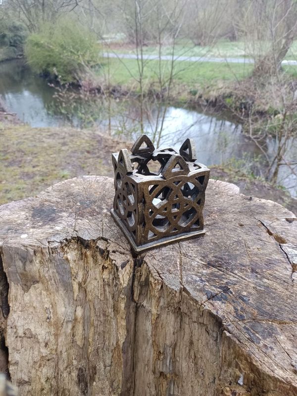 Verziertes Tischlicht