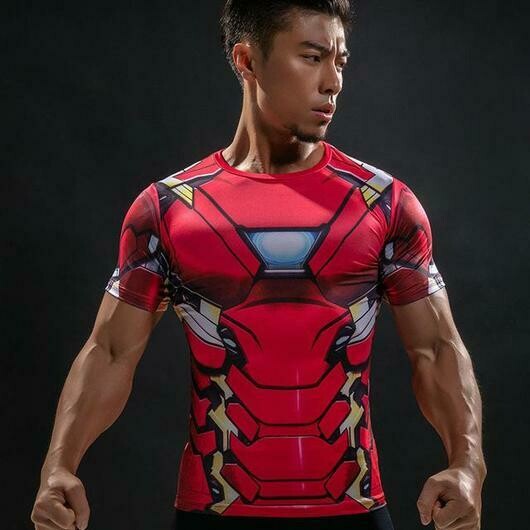 Compression Shirts Short Sleeves - Superhero