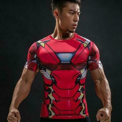 Compression Shirts Short Sleeves - Superhero
