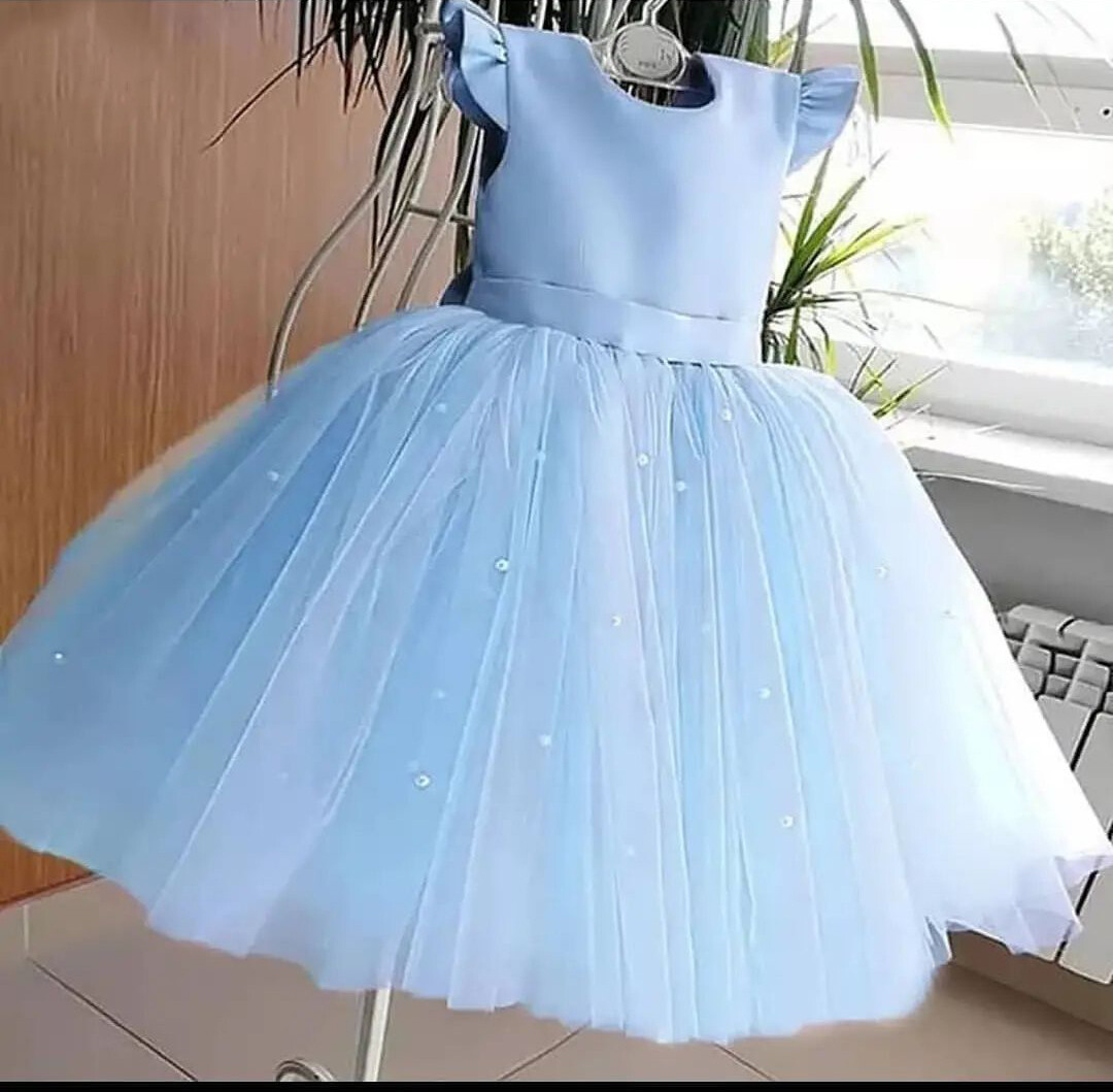 Blue colour baby frock cheap