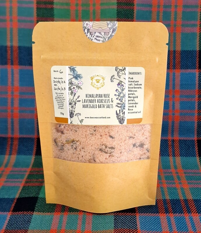 Himalayan Rose Lavender Hibiscus & Marigold Bath Salts Sample