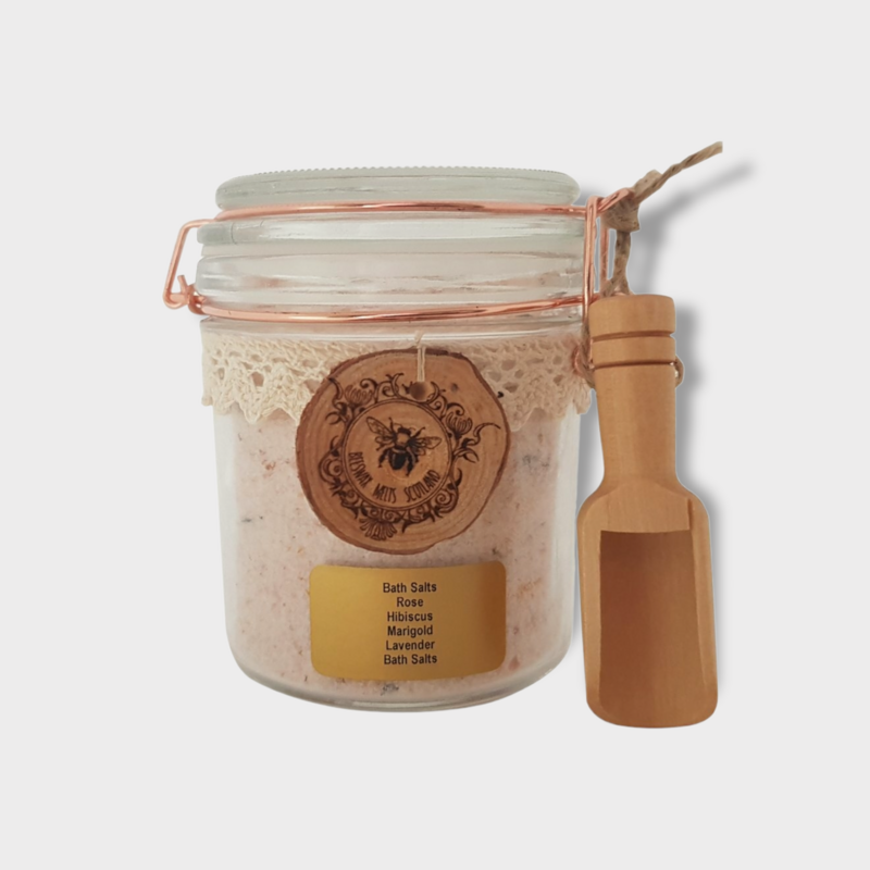 Himalayan Rose Lavender Hibiscus & Marigold Bath Salts