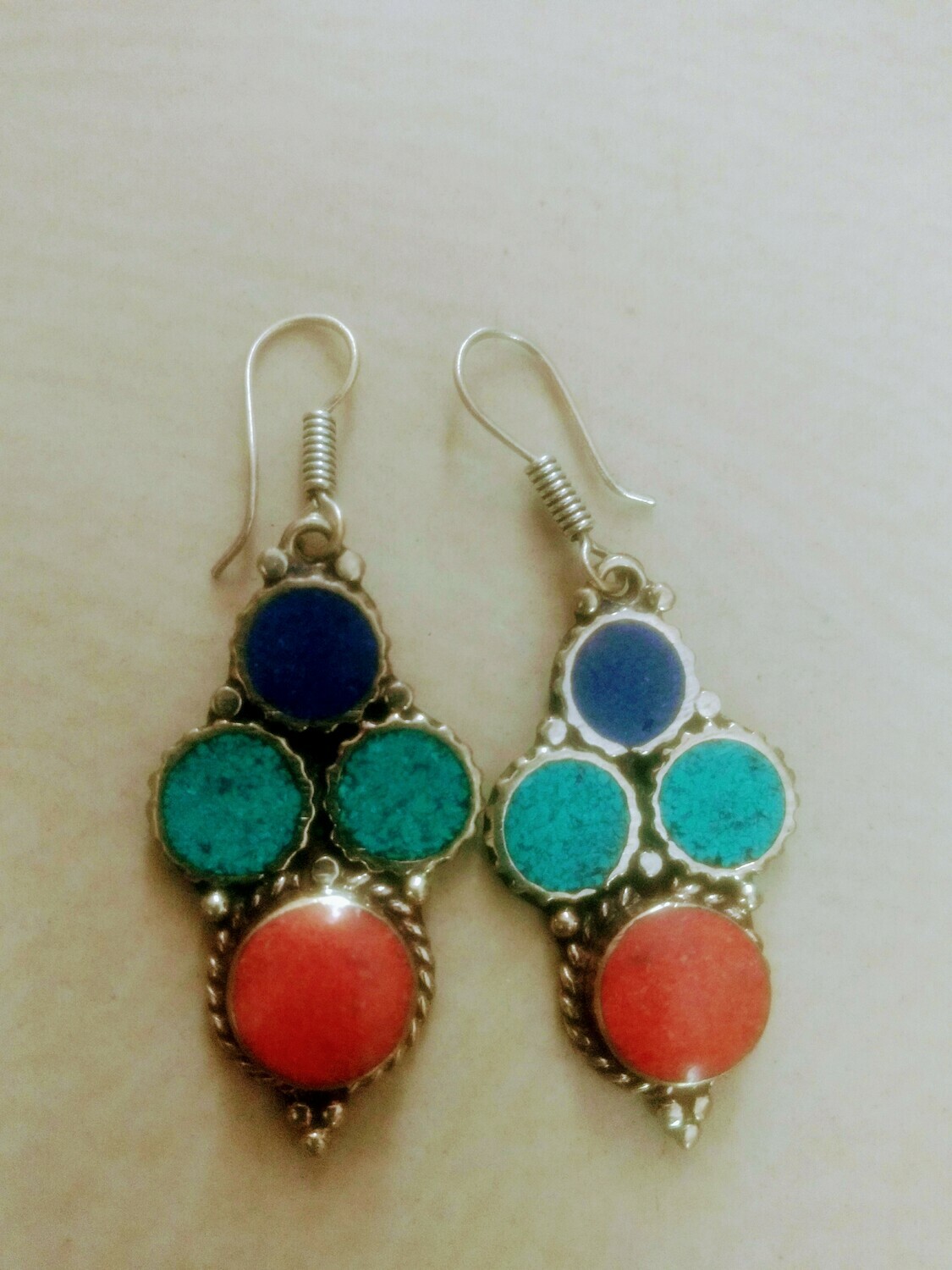 Nepali Art Stone Earring